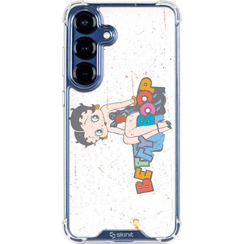 Betty Boop Splatter Galaxy S25 Plus Clear Case