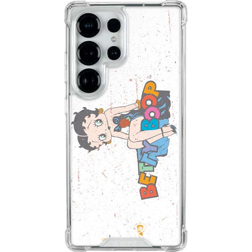 Betty Boop Splatter Galaxy S25 Ultra Clear Case