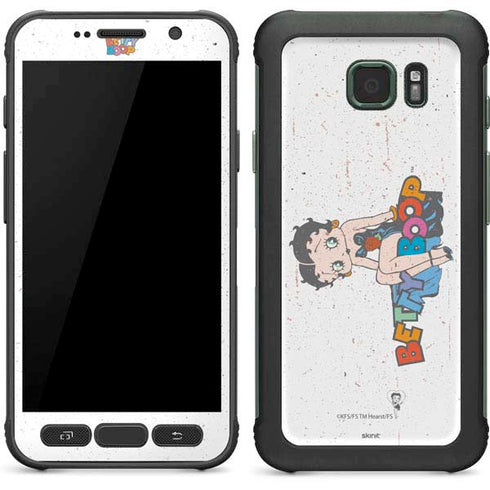 Betty Boop Splatter Galaxy S7 Active Skin