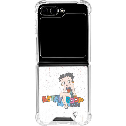 Betty Boop Splatter Galaxy Z Flip6 Clear Case