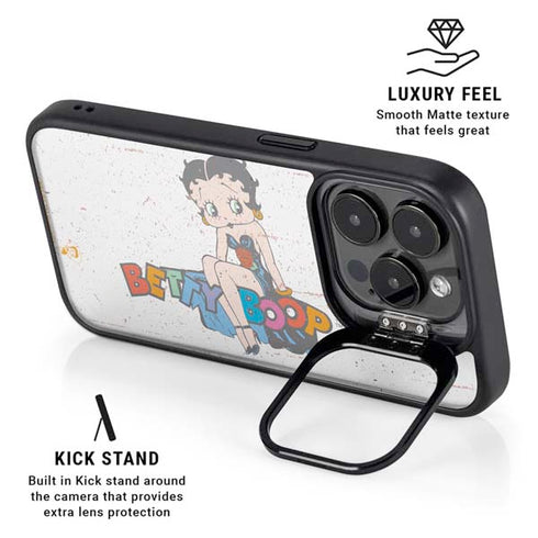Betty Boop Splatter iPhone 13 Pro Kickstand Case