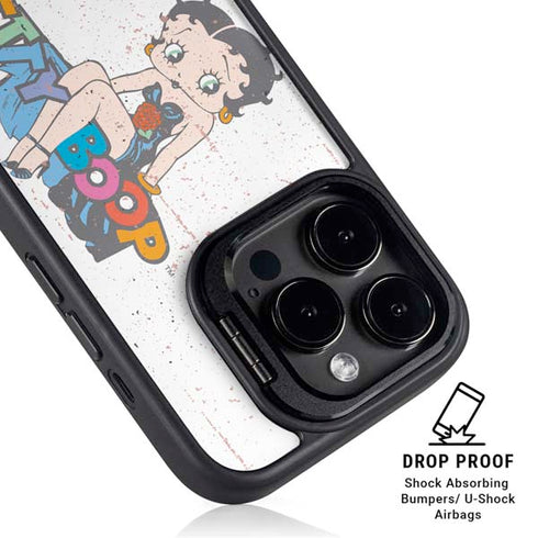 Betty Boop Splatter iPhone 13 Pro Max Kickstand Case