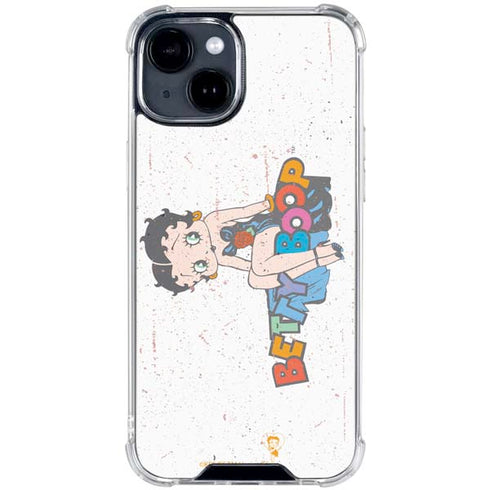 Betty Boop Splatter iPhone 15 Clear Case