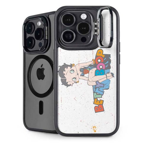 Betty Boop Splatter iPhone 15 Pro Kickstand Case