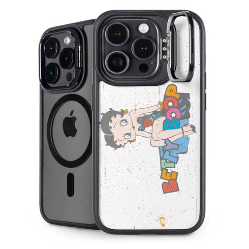Betty Boop Splatter iPhone 15 Pro Max Kickstand Case