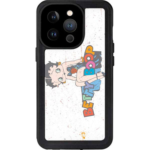 Betty Boop Splatter iPhone 15 Pro Waterproof Case