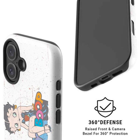 Betty Boop Splatter iPhone 16 Magsafe Impact Case