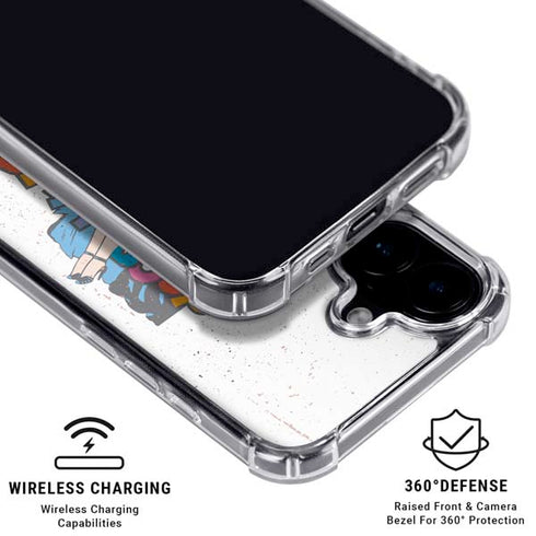 Betty Boop Splatter iPhone 16 Plus Clear Case