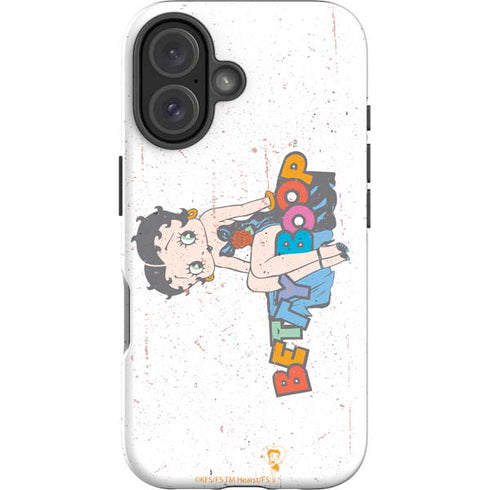 Betty Boop Splatter iPhone 16 Plus Impact Case