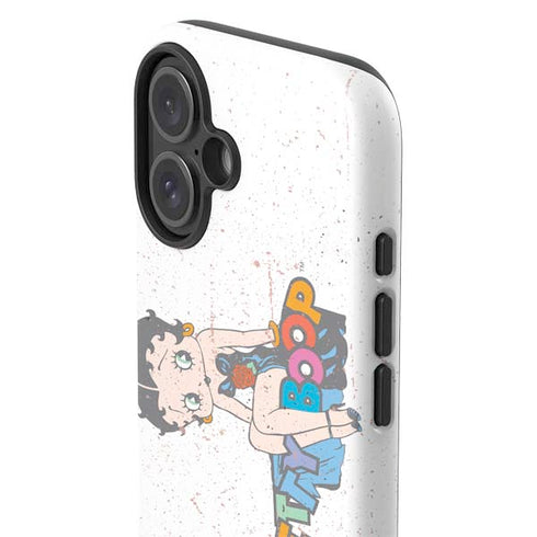 Betty Boop Splatter iPhone 16 Plus Impact Case