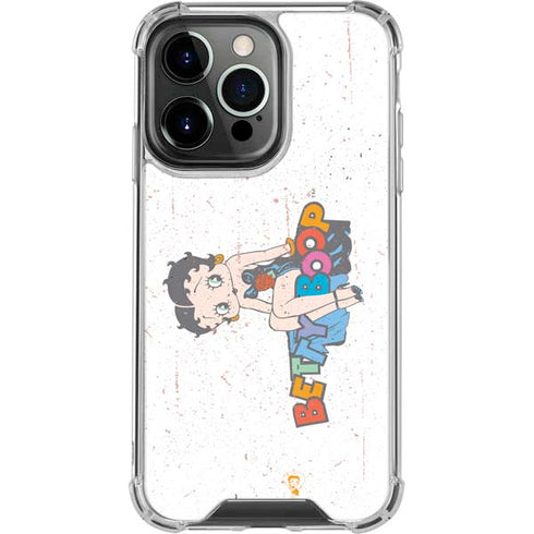 Betty Boop Splatter iPhone 16 Pro Clear Case
