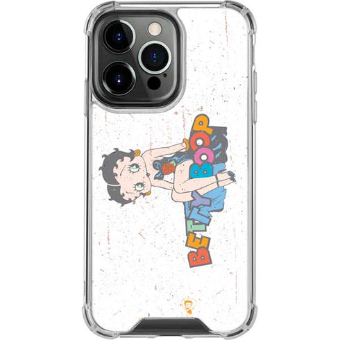 Betty Boop Splatter iPhone 16 Pro Max Clear Case