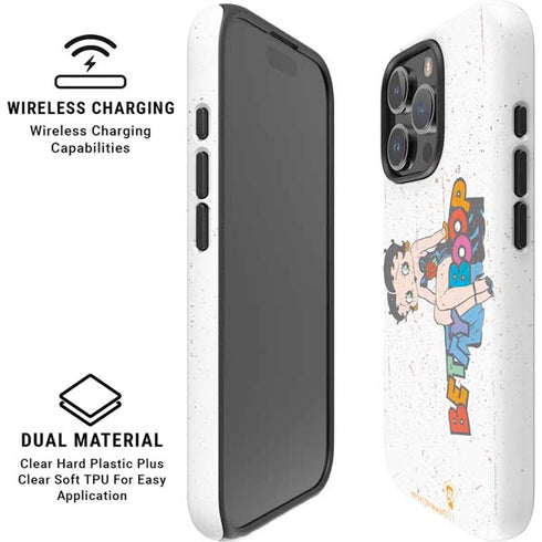 Betty Boop Splatter iPhone 16 Pro Max Magsafe Impact Case