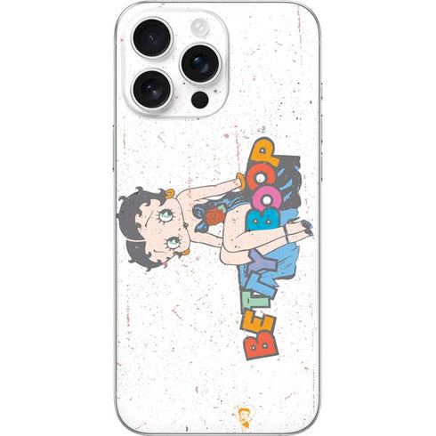 Betty Boop Splatter iPhone 16 Pro Max Skin