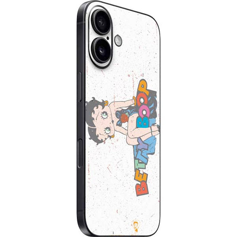 Betty Boop Splatter iPhone 16 Skin