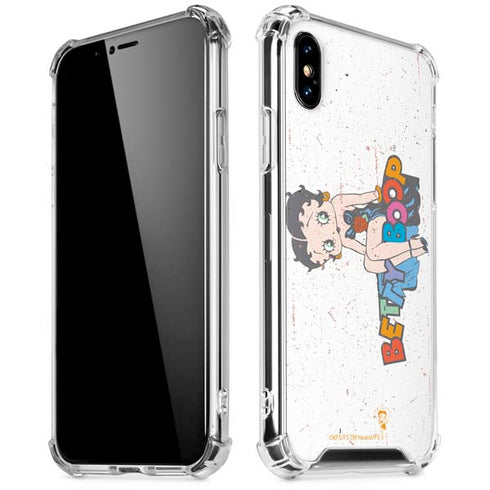 Betty Boop Splatter iPhone X/XS Clear Case