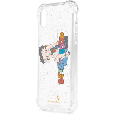 Betty Boop Splatter iPhone XS Clear Case