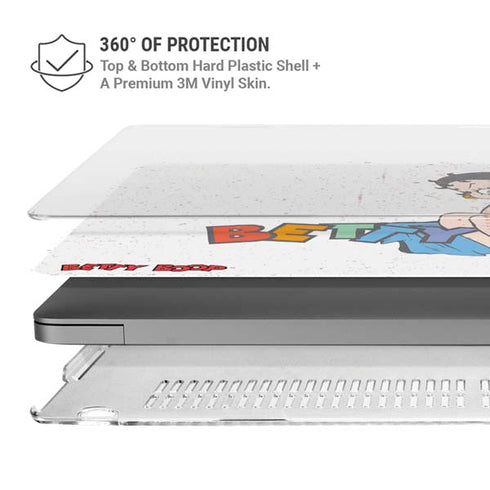 Betty Boop Splatter MacBook Cases