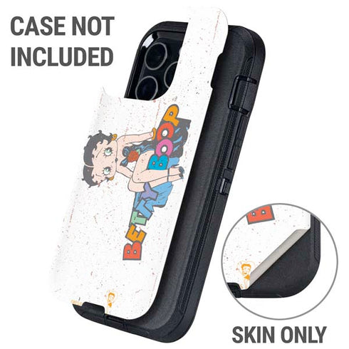 Betty Boop Splatter Otterbox Defender iPhone Skin