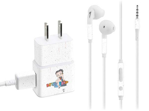 Betty Boop Splatter Phone Charger Skin