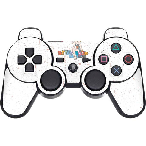 Betty Boop Splatter PS3 Dual Shock wireless controller Skin