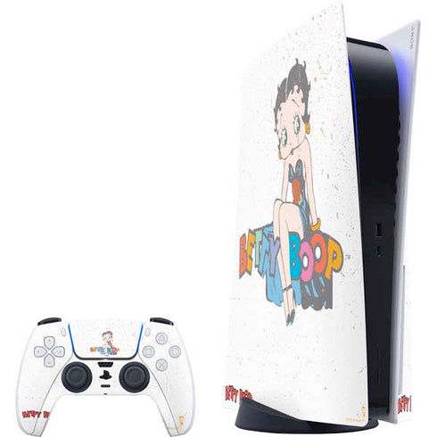 Betty Boop Splatter PlayStation PS5 Skins