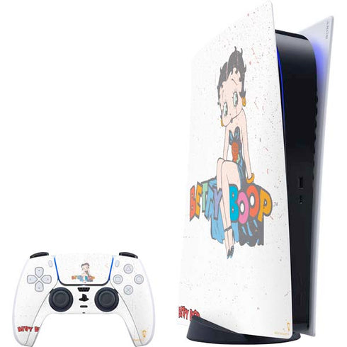 Betty Boop Splatter PlayStation PS5 Skins