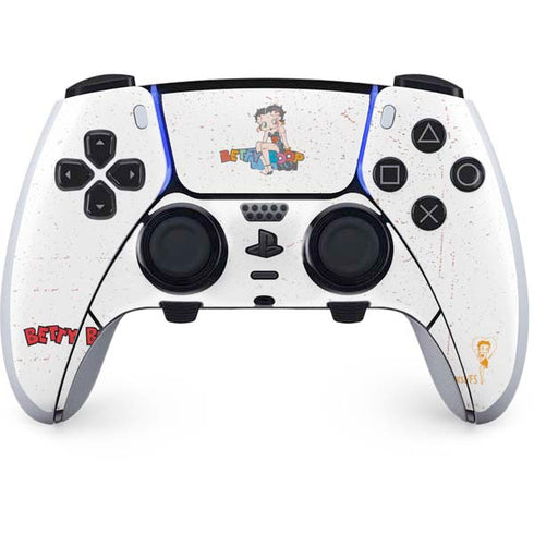 Betty Boop Splatter PS5 DualSense Edge Pro Controller Skin