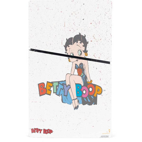 Betty Boop Splatter PS5 Slim Digital Edition Console Skin