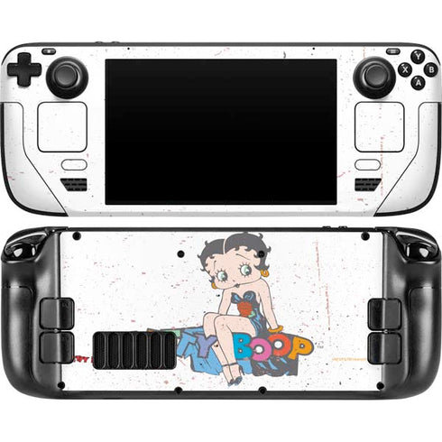 Betty Boop Splatter Steam Deck Handheld Gaming Computer OLED Skin