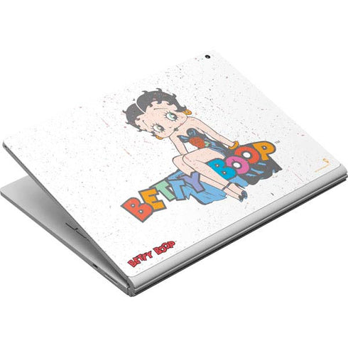 Betty Boop Splatter Surface Book Skin