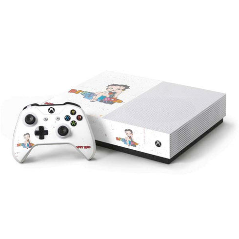 Betty Boop Splatter Xbox One S All-Digital Edition Bundle Skin