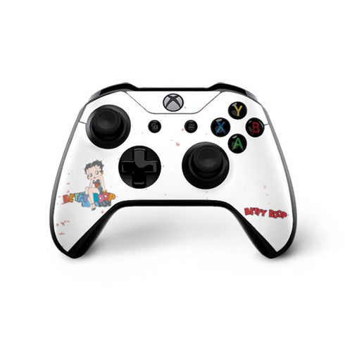 Betty Boop Splatter Xbox One X Controller Skin