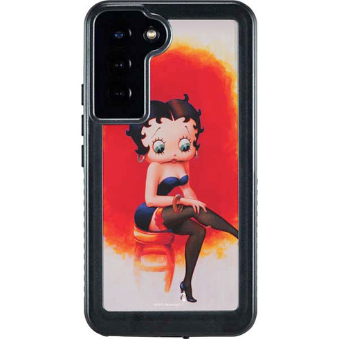 Betty Boop Stockings Galaxy S24 Plus Waterproof Case