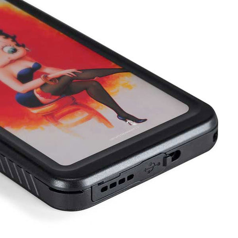 Betty Boop Stockings Galaxy S24 Plus Waterproof Case