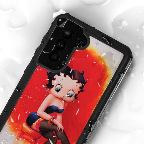 Betty Boop Stockings Galaxy S24 Plus Waterproof Case