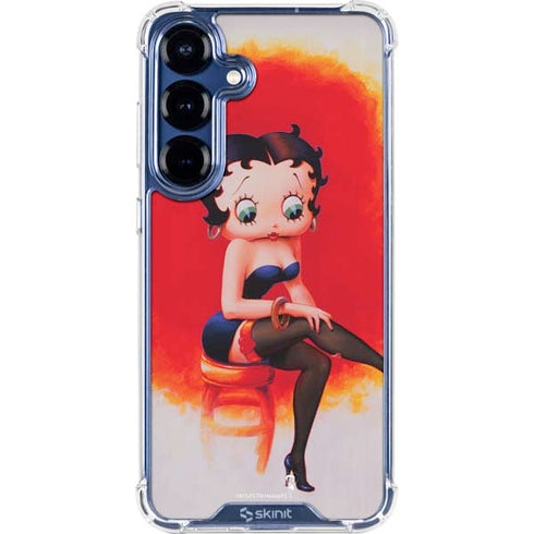 Betty Boop Stockings Galaxy S25 Plus Clear Case