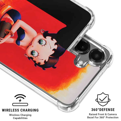 Betty Boop Stockings Galaxy S26 Clear Case