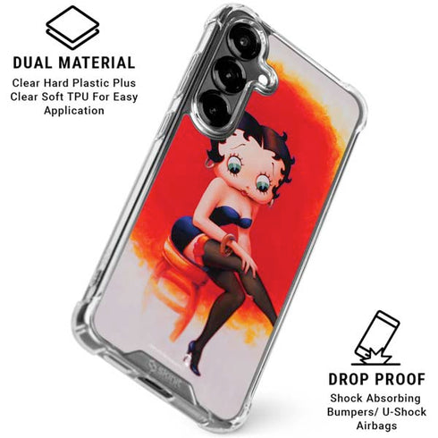 Betty Boop Stockings Galaxy S26 Plus Clear Case