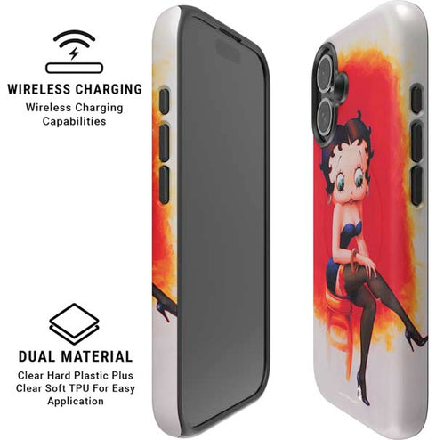 Betty Boop Stockings iPhone 16 Plus Magsafe Impact Case