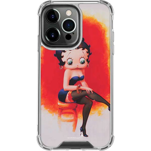 Betty Boop Stockings iPhone 16 Pro Max Clear Case