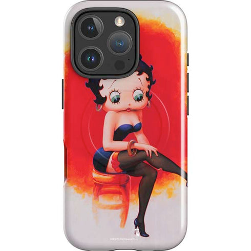 Betty Boop Stockings iPhone 16 Pro Max Magsafe Impact Case