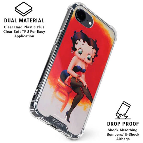 Betty Boop Stockings iPhone 16e Clear Case