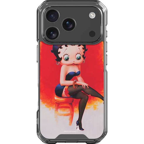 Betty Boop Stockings iPhone 18 Pro Clear Case