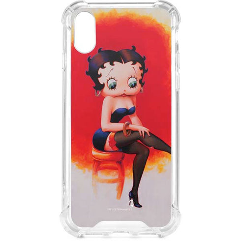 Betty Boop Stockings iPhone XS Clear Case
