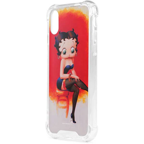 Betty Boop Stockings iPhone XS Clear Case