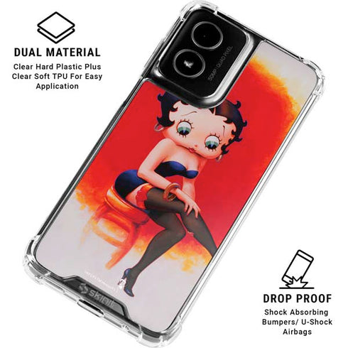Betty Boop Stockings Moto G Power 5G (2024) Clear Case