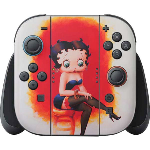 Betty Boop Stockings Nintendo Switch 2 (2025) Joy-Con Controller Skin