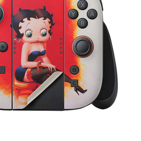 Betty Boop Stockings Nintendo Switch 2 (2025) Joy-Con Controller Skin