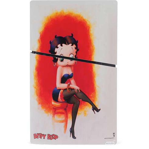 Betty Boop Stockings PS5 Slim Digital Edition Console Skin